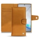 Samsung Galaxy Note10+ leather case - Or Maïa ( Pantone 871C ) 