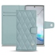 Custodia in pelle Samsung Galaxy Note10+ - Bleu ciel - Couture ( Nappa - Pantone 277C ) 