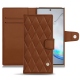 レザーケース Samsung Galaxy Note10+ - Marron - Couture ( Nappa - Pantone 1615C ) 