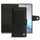 レザーケース Samsung Galaxy Note10+ - Ebène ( Sleek P C12 - Black ) 