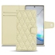 レザーケース Samsung Galaxy Note10+ - Ivoire - Couture ( Sleek P C12 - White ) 