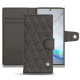 Funda de piel Samsung Galaxy Note10+ - Anthracite - Couture ( Pantone 424C ) 