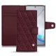 Funda de piel Samsung Galaxy Note10+ - Lie de vin - Couture ( Pantone 5115C ) 