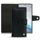 レザーケース Samsung Galaxy Note10+ - Dark vintage ( Roughtcut - Black#5256 ) 