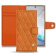 Housse cuir Samsung Galaxy Note10+ - Mandarine vintage - Couture