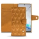 Samsung Galaxy Note10+ leather case - Or Maïa - Couture