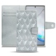Samsung Galaxy Note10+ leather case - Platinium - Couture