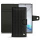 Housse cuir Samsung Galaxy Note10+ - Abaca nero