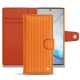 Housse cuir Samsung Galaxy Note10+ - Abaca arancio