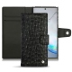 Funda de piel Samsung Galaxy Note10+ - Autruche nero