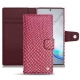 Capa em pele Samsung Galaxy Note10+ - Serpent ciclamino