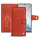 Housse cuir Samsung Galaxy Note10+ - Arange clouquié