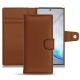 Lederschutzhülle Samsung Galaxy Note10+ - Marron PU
