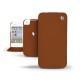 Housse cuir Apple iPhone 4  - Marron ( Nappa - Pantone 1615C ) 