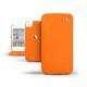 Housse cuir Apple iPhone 4  - Orange ( Nappa - Pantone 1495U ) 