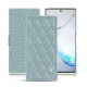 レザーケース Samsung Galaxy Note10+ - Bleu ciel - Couture ( Nappa - Pantone 277C ) 