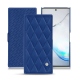 Funda de piel Samsung Galaxy Note10+ - Bleu océan - Couture ( Nappa - Pantone 293C ) 