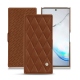 Custodia in pelle Samsung Galaxy Note10+ - Marron - Couture ( Nappa - Pantone 1615C ) 