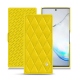 レザーケース Samsung Galaxy Note10+ - Jaune fluo - Couture