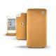 Housse cuir Apple iPhone 4  - Or Maïa ( Bologna Hi Gloss Metallic - Pantone 871C ) 