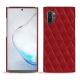 Funda de piel Samsung Galaxy Note10+ - Rouge - Couture ( Nappa - Pantone 199C ) 