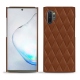Samsung Galaxy Note10+ leather cover - Marron - Couture ( Nappa - Pantone 1615C ) 