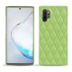 Custodia in pelle Samsung Galaxy Note10+ - Vert olive - Couture ( Nappa - Pantone 578U ) 