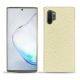 Coque cuir Samsung Galaxy Note10+ - Ivoire ( Sleek P C12 - White ) 