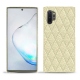 Funda de piel Samsung Galaxy Note10+ - Ivoire - Couture ( Sleek P C12 - White ) 