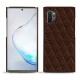 Funda de piel Samsung Galaxy Note10+ - Châtaigne - Couture ( Pantone 476C ) 