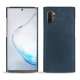 Capa em pele Samsung Galaxy Note10+ - Jean vintage ( Roughtcut - Pantone 285U  ) 