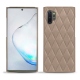 Coque cuir Samsung Galaxy Note10+ - Taupe vintage - Couture