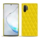 Custodia in pelle Samsung Galaxy Note10+ - Jaune fluo - Couture