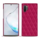 Samsung Galaxy Note10+ leather cover - Rose fluo - Couture