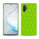 Custodia in pelle Samsung Galaxy Note10+ - Vert fluo - Couture