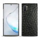 Lederschutzhülle Samsung Galaxy Note10+ - Autruche nero