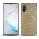 Coque cuir Samsung Galaxy Note10+ - Autruche desert