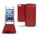 Housse cuir Apple iPhone 5  - Rouge ( Nappa - Pantone 199C ) 