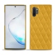 가죽 커버 Samsung Galaxy Note10+ - Jaune soulèu - Couture