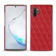 Samsung Galaxy Note10+ leather cover - Rouge troupelenc - Couture