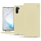 Custodia in pelle Samsung Galaxy Note10 - Beige ( Nappa - Pantone 7502C ) 