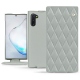Custodia in pelle Samsung Galaxy Note10 - Gris - Couture ( Nappa - Pantone W428C ) 
