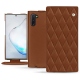 Capa em pele Samsung Galaxy Note10 - Marron - Couture ( Nappa - Pantone 1615C ) 