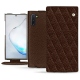 Capa em pele Samsung Galaxy Note10 - Châtaigne - Couture ( Pantone 476C ) 