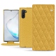 Housse cuir Samsung Galaxy Note10 - Mimosa - Couture ( Pantone 141C ) 