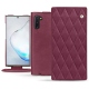 Custodia in pelle Samsung Galaxy Note10 - Prune vintage - Couture