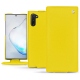 Capa em pele Samsung Galaxy Note10 - Jaune fluo