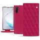 Housse cuir Samsung Galaxy Note10 - Rose fluo - Couture