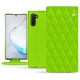 Capa em pele Samsung Galaxy Note10 - Vert fluo - Couture