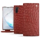 Capa em pele Samsung Galaxy Note10 - Autruche ciliegia